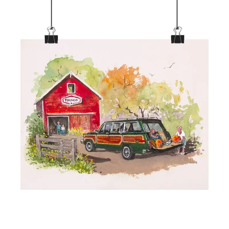 Fall Harvest Wagoneer Poster 1