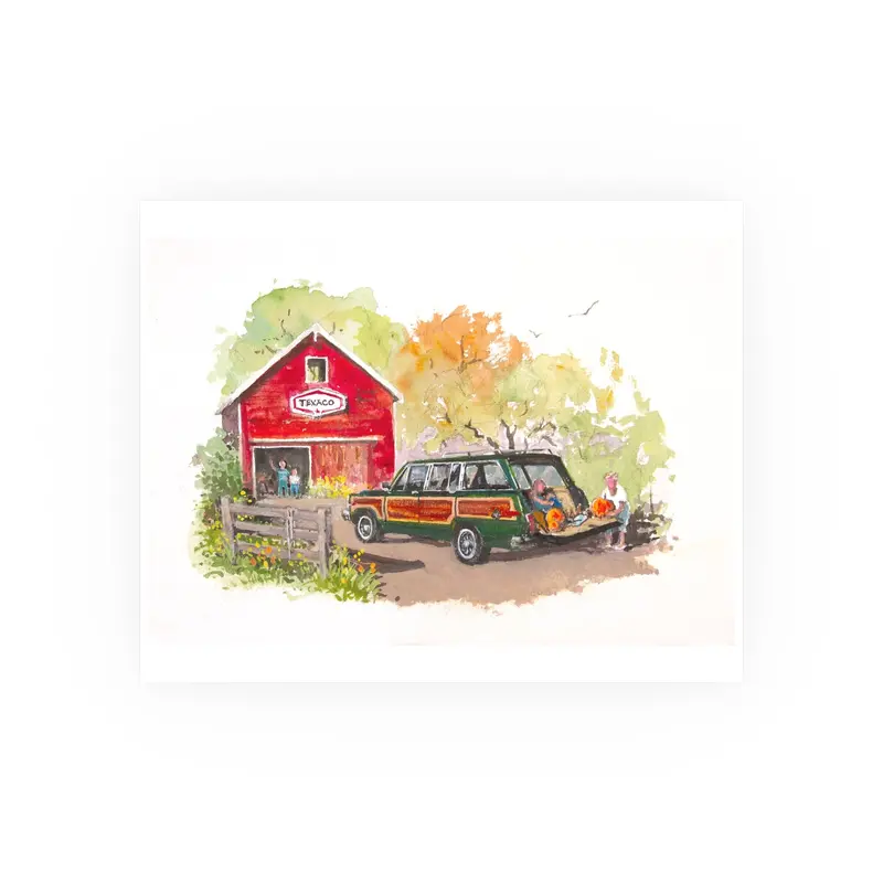 Fall Harvest Wagoneer Poster - Multiple Sizes Available 1