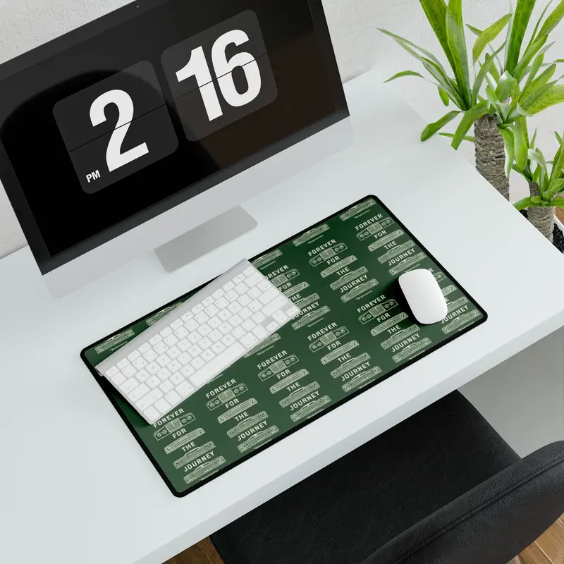 For The Journey Desk Mat — Hunter Green 1