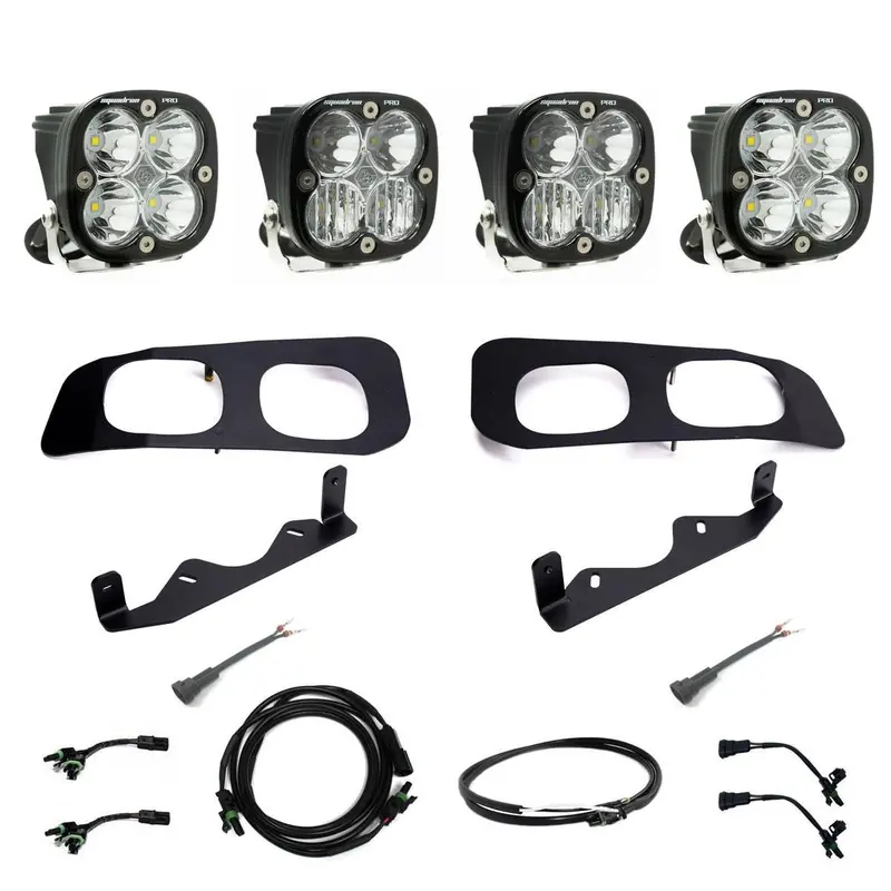 Ford Super Duty 2023-On Dual Pro Fog Pocket Upfitter Kit Baja Designs 1