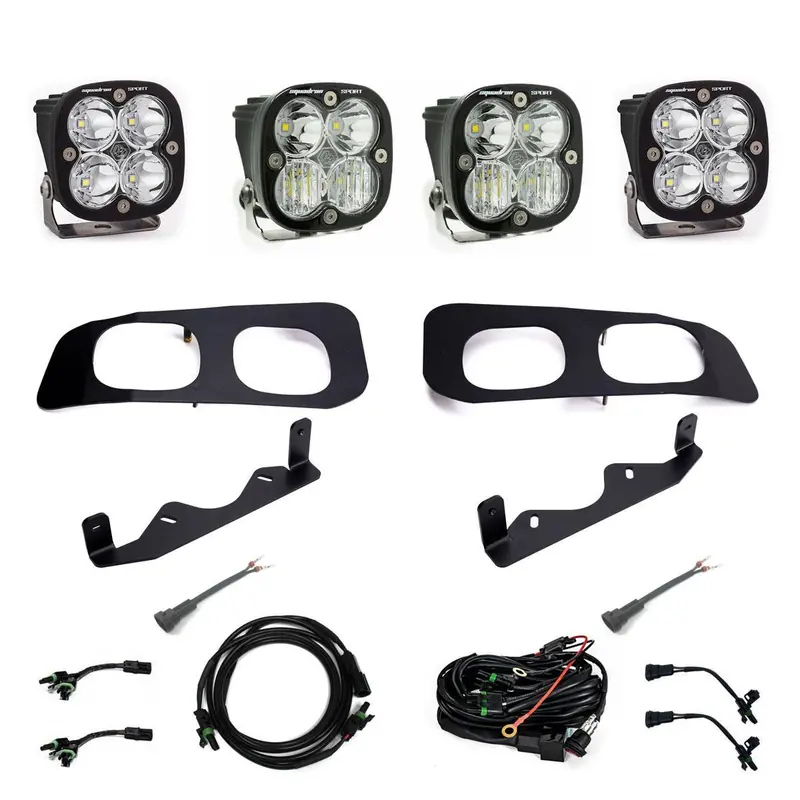 Ford Super Duty 2023-On  Dual Sportsmen Fog Pocket Kit Baja Designs 1