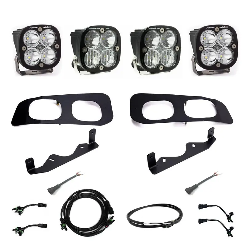 Ford Super Duty 2023-On  Dual Unlimited Fog Pocket Upfitter Kit Baja Designs 1
