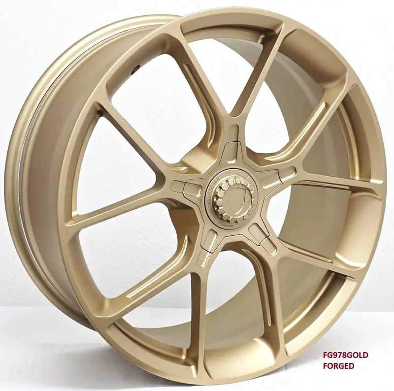 Forged Wheels For Porsche 911. Model: Fg978g-Gold- Forged 1
