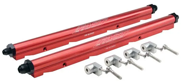 Fuel Billet Fuel Rail Kit For Lsx™ Intake (Red Anodized) 1