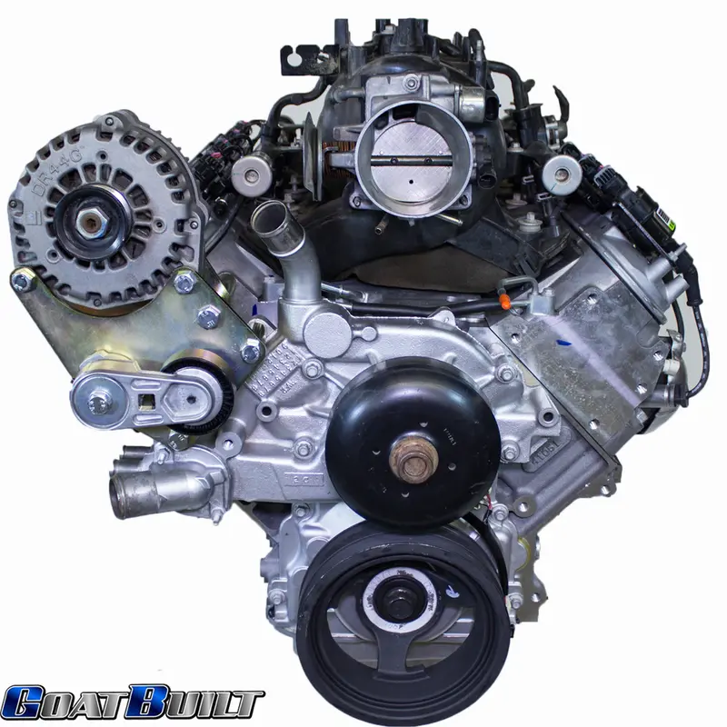 Goatbuilt Gm Ls Passenger Side Alternator/Tensioner Bracket 4405-20 - Truck Spacing 1