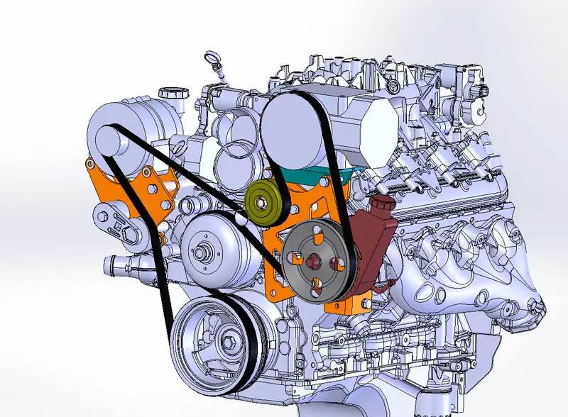 Goatbuilt Gm Ls York Mount Replaces Alternator 1