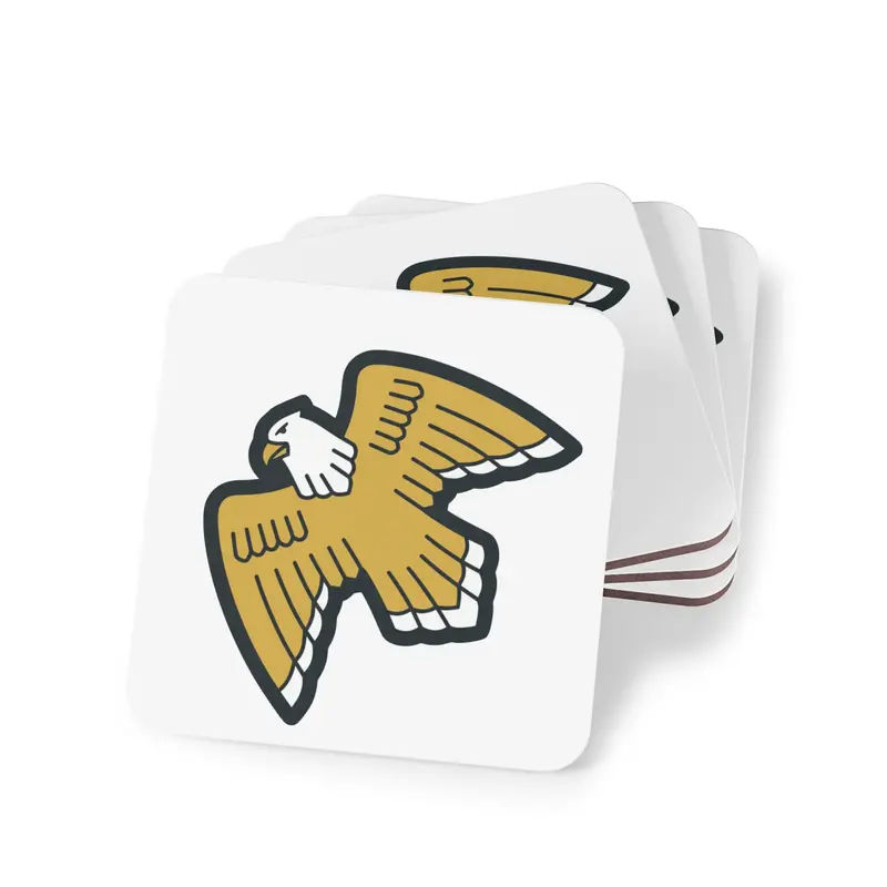 Golden Eagle Drink Coasters (Set Of 4) 1