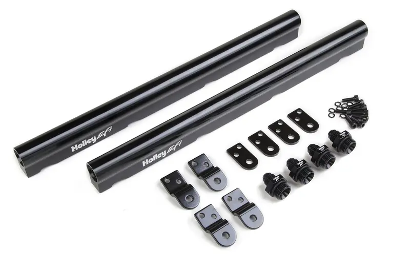 Holley Ls Hi-Flow Fuel Rails - Fits Ls1, Ls2, Ls3, Ls6 & L99 Factory Intakes 1