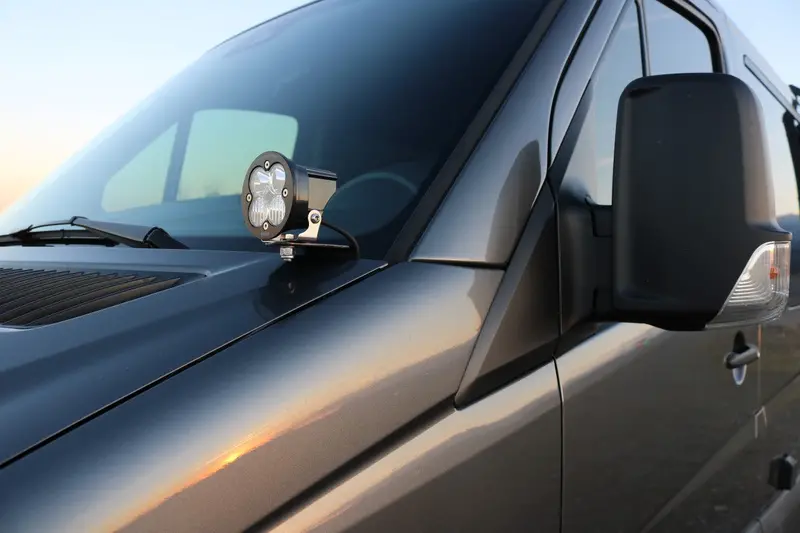 Hoodline Light Pod Mount - Sprinter (2007-2018) By Van Compass 1