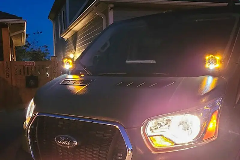 Hoodline Light Pod Mount - Transit (2015-Up) By Van Compass 2