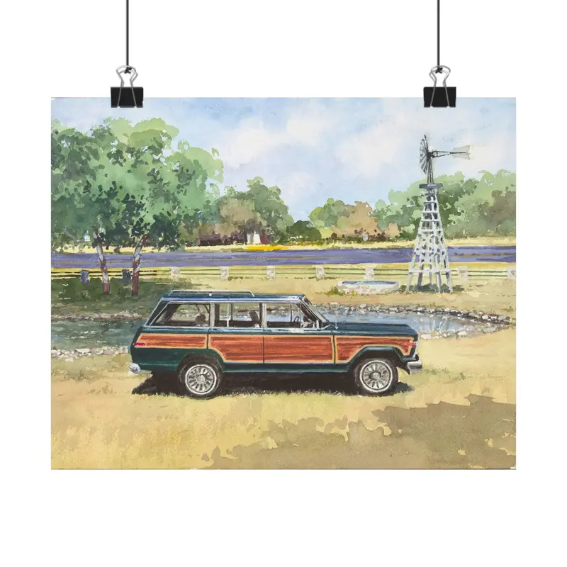 Hunter Green Wagoneer Poster 1