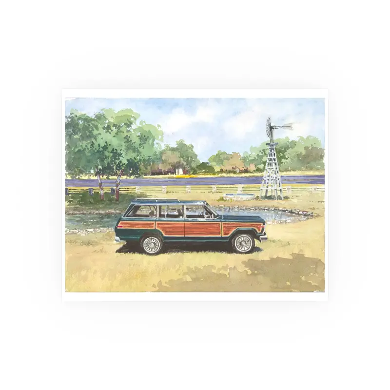 Hunter Green Wagoneer Poster - Multiple Sizes Available 1