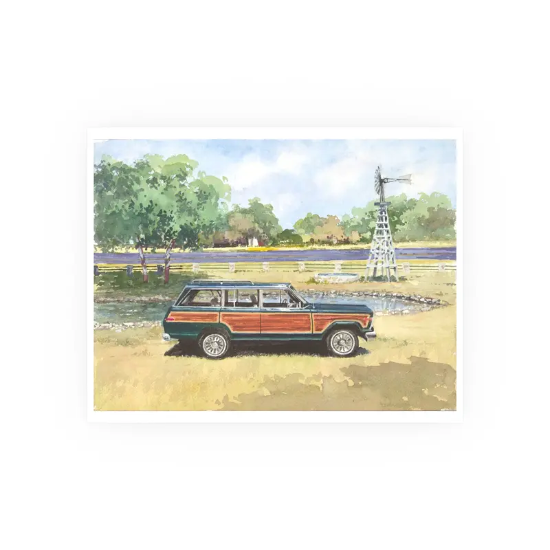 Hunter Green Wagoneer Poster - Multiple Sizes Available 3