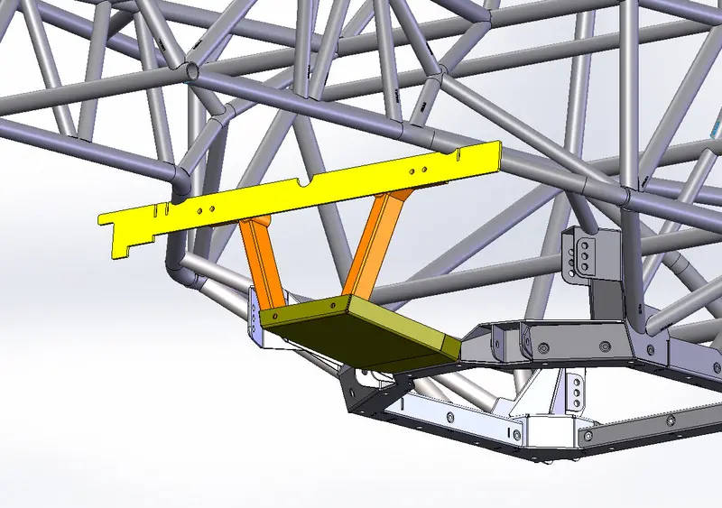 Ibex Engine Crossmember, V 1.2 With Bushings And Hardware 2