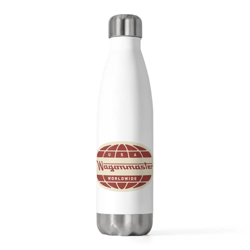 Insulated Bottle — Retro "Usa Worldwide" Globe Design, 20Oz 1