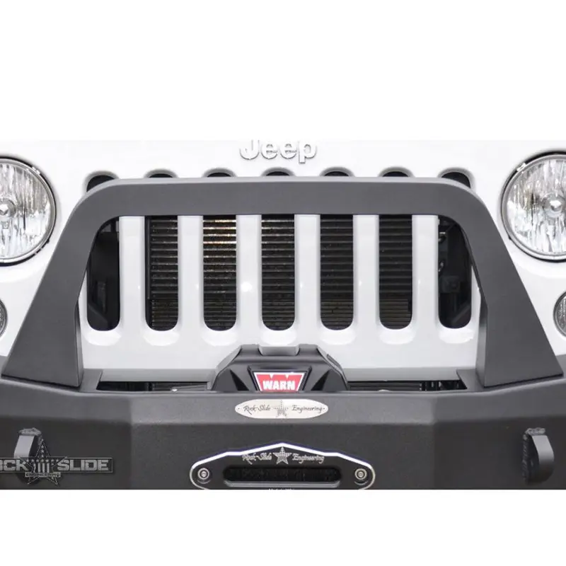 Jeep Bull Bar For Rigid Series Front Bumper Only Black Powdercoat Rock Slide Engineering 1