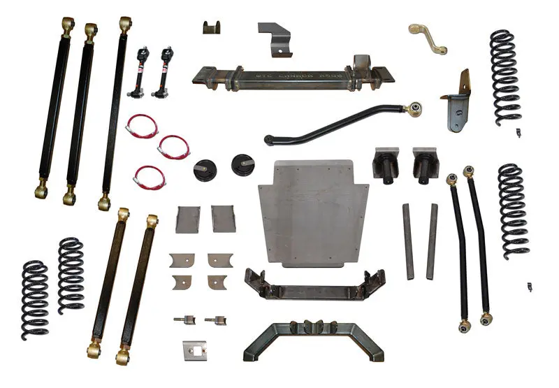 Jeep Cherokee 8.0 Inch Pro Series 3 Link Long Arm Lift Kit W/Rear Coil Conversion 84-01 Xj Clayton Off Road 1