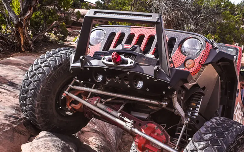 Jeep Jk Front Bumper Rock Guard 07-18 Wrangler Jk Aluminum Artec Industries 1