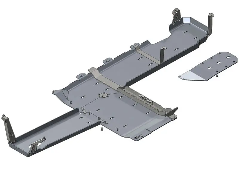 Jeep Jl Full Bellypan 18-Pres Wrangler Jl 4 Door 2.0L Aluminum Artec Industries 1