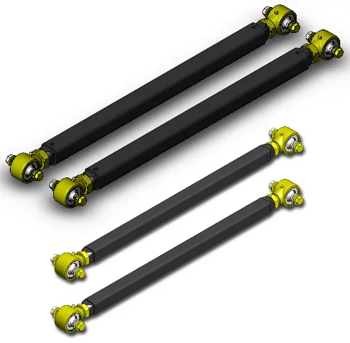 Jeep Pro Series 5 Inch Stretch Long Rear Control Arm Kit 97-06 Tj Clayton Off Road 1