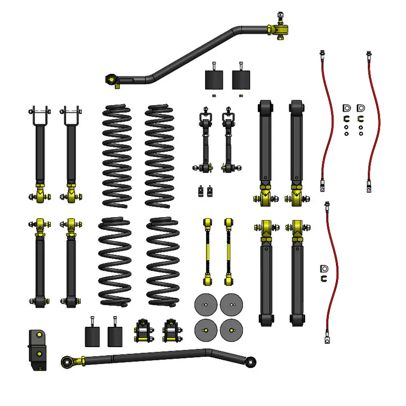 Jeep Tj Lift Kit 4.0 Inch Premium Short Arm For 97-06 Wrangler Tj/Lj Clayton Off Road 1