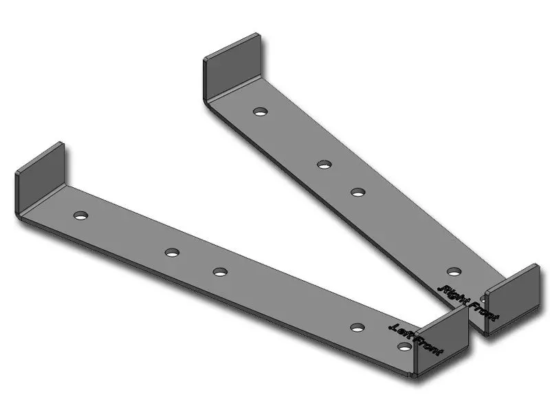Jeep Wrangler Frame Bracket Location Templates 1997-2006 Tj Clayton Off Road 1