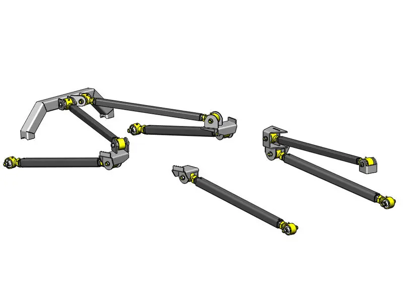 Jeep Wrangler Pro Series 3 Link Long Arm Upgrade Kit 1997-2006 Tj Clayton Off Road 1