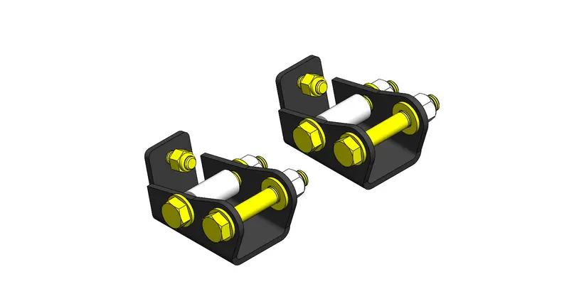 Jeep Wrangler Rear Shock Extensions For 97-06 Wrangler Tj/Lj Clayton Offroad 1