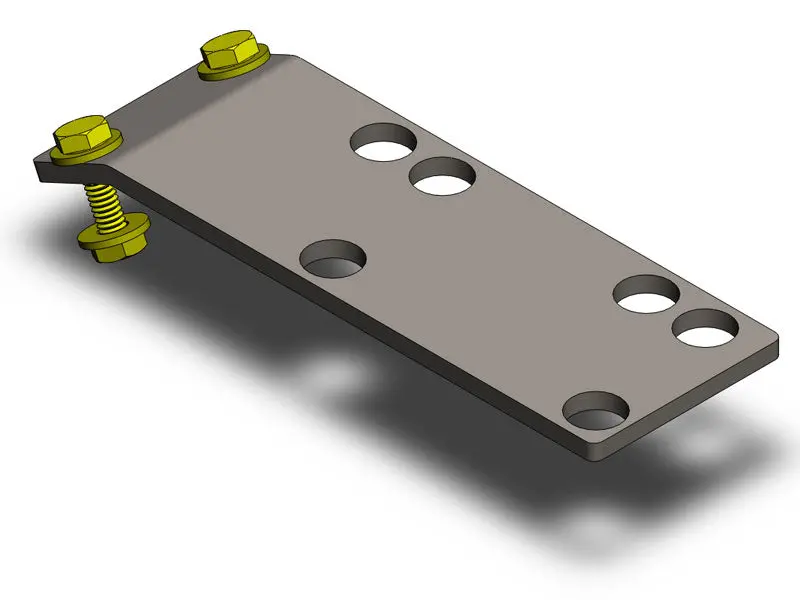 Jeep Wrangler Rubicon Compressor Skid Plate Mount   Clayton Off Road 1