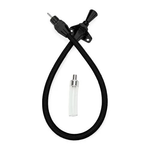 Lokar Hi-Tech Flexible Black Braided Stainless Transmission Dipsticks - Th350 Bell Housing Mounted 1