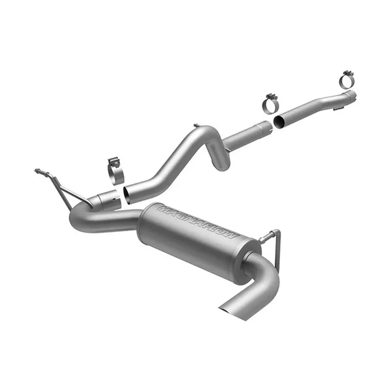 Magnaflow Cat-Back Exhaust System Competition 2-1/2" Single Exit Stainless Steel 2-Door Jeep Wrangler 2007-2011 1
