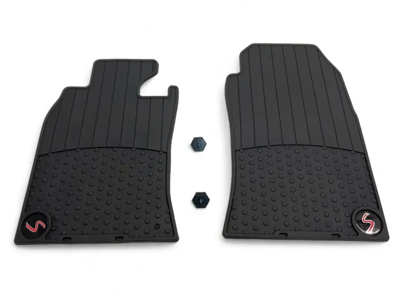 Mini Cooper S Front Rubber Floor Mat Pair New 82550306793 02-08 R53 R52 1
