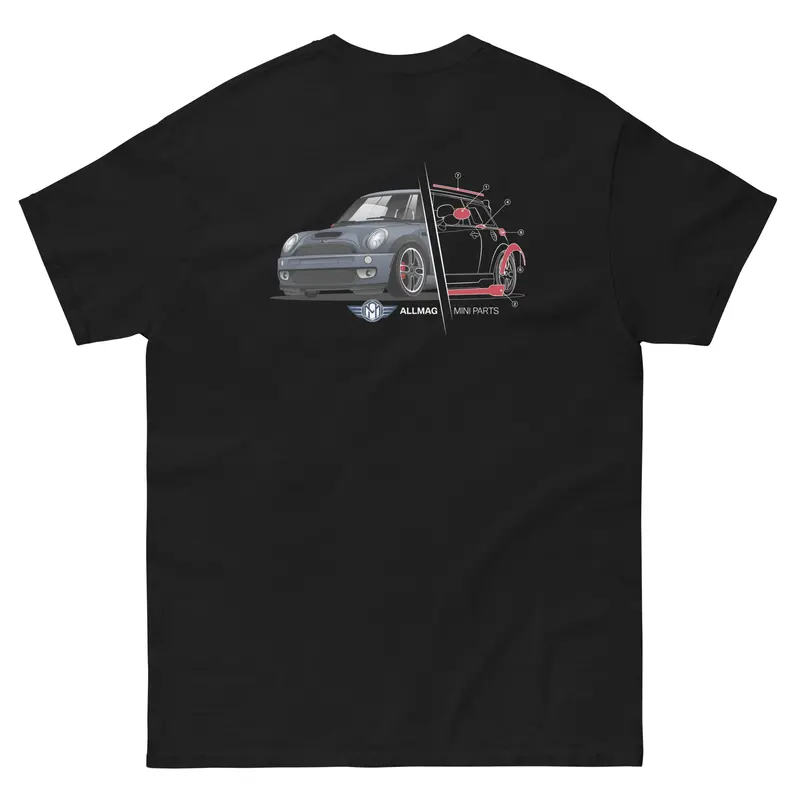 Mini Gp Parts, Black Classic Tee Shirt 1