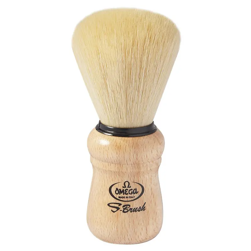 Omega S-Brush Synthetic Shaving Brush 1
