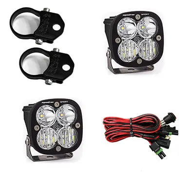 Polaris Led Light Pods 1.75 Inch Harness A Pillar Mounts Kit Squadron Sport Baja Designs 1