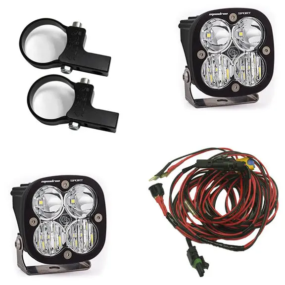 Polaris Led Light Pods 1.75 Inch Harness Horizontal Mounts Kit Squadron Sport Baja Designs 1