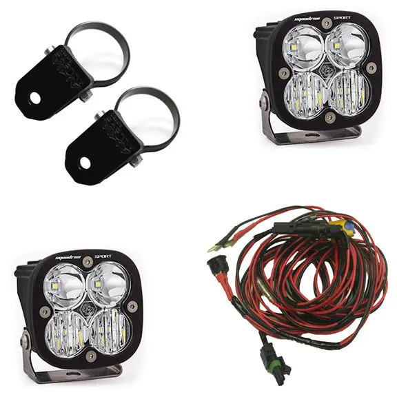 Polaris Led Light Pods 2 Inch Harness A Pillar Mounts Kit Squadron Sport Baja Designs 1