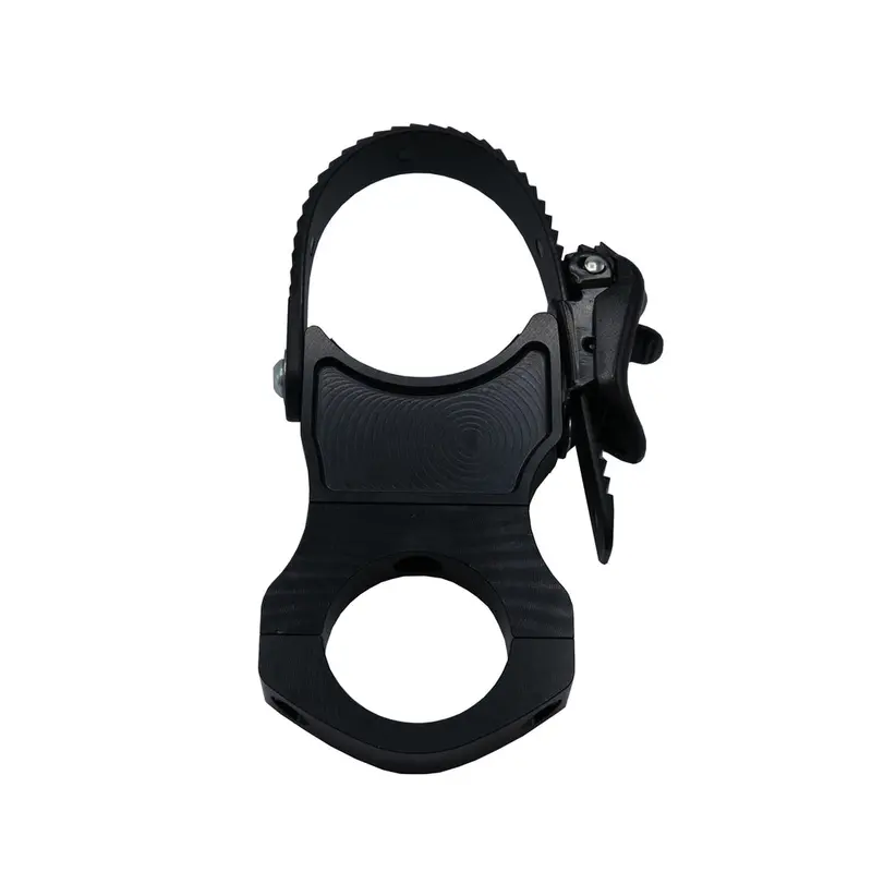 Quick Clamp Bolt On Chassis Mount Electric Or Manual Jack 1.875 Inch Diameter Tube Mount Black Agm Products 1
