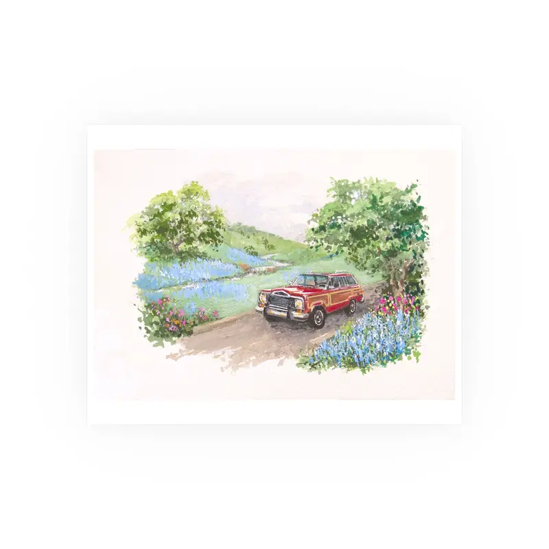 Red Wagoneer Poster - Multiple Sizes Available 1