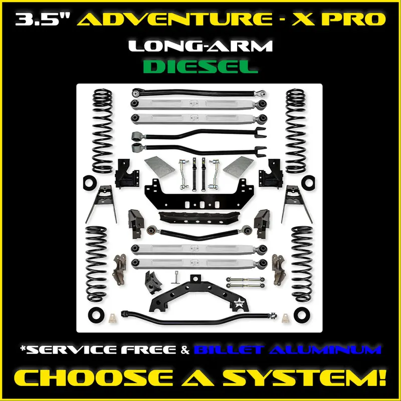 Rock Krawler Jlu 3.5" Adventure - X Pro Diesel Long-Arm System - Non-Rubicon 4 Door 1