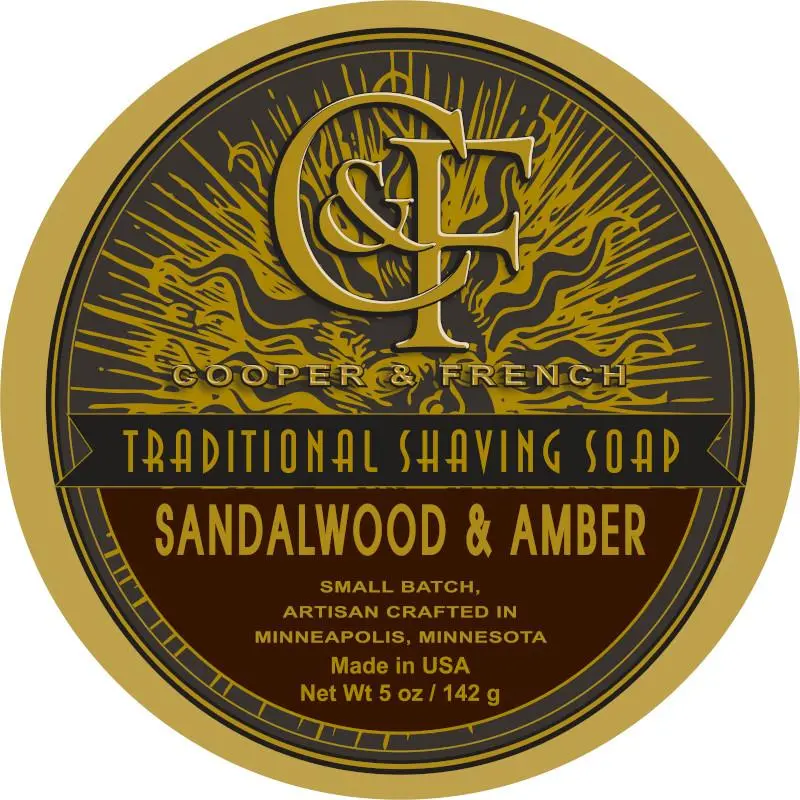 Sandalwood & Amber Shaving Soap 1