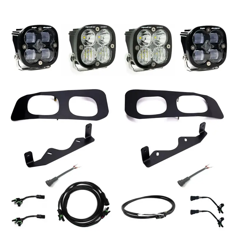 Squadron Sae/Sport Fog Pocket Kit 2023-On Ford F-250/350 Super Duty Sae Fog Clear Upfitter Wiring 1