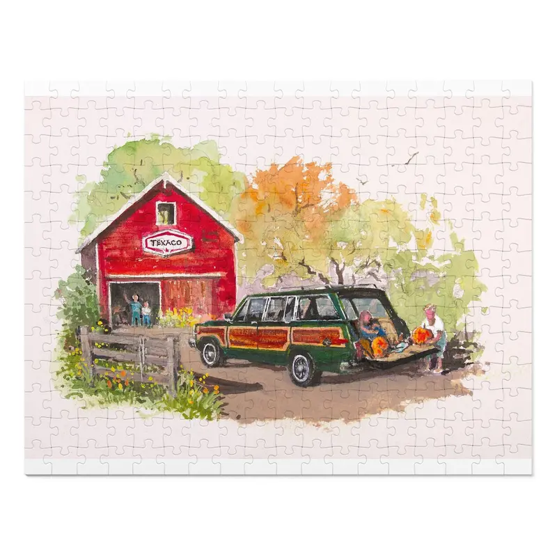 Wagonmaster Jigsaw Puzzle (With Tin) - Fall Harvest 1