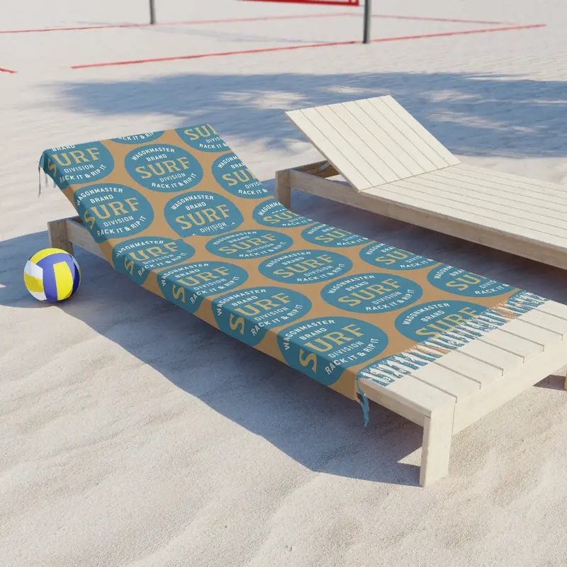 Wagonmaster Retro 'Surf' Logo Turkish Towel 1