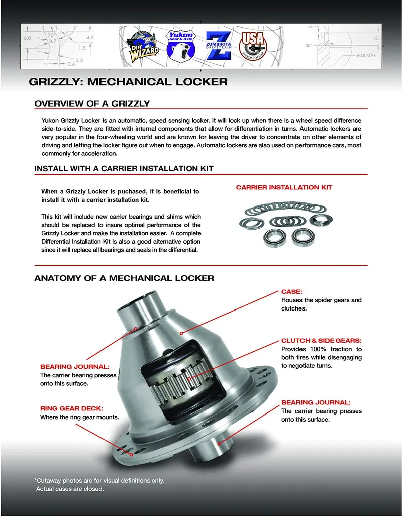 Yukon Grizzly Locker For Dana 60 4.56 And Up 40 Spline Yukon Gear & Axle 2