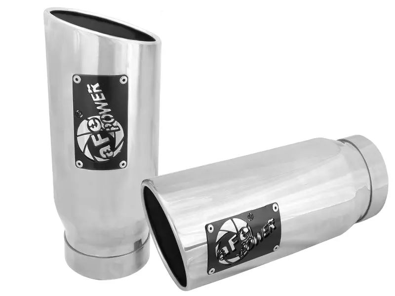 Afe Mach Force Xp Universal Exhaust Tip – 4In Inlet × 5In Outlet × 12In Length – Polished Stainless Steel 1
