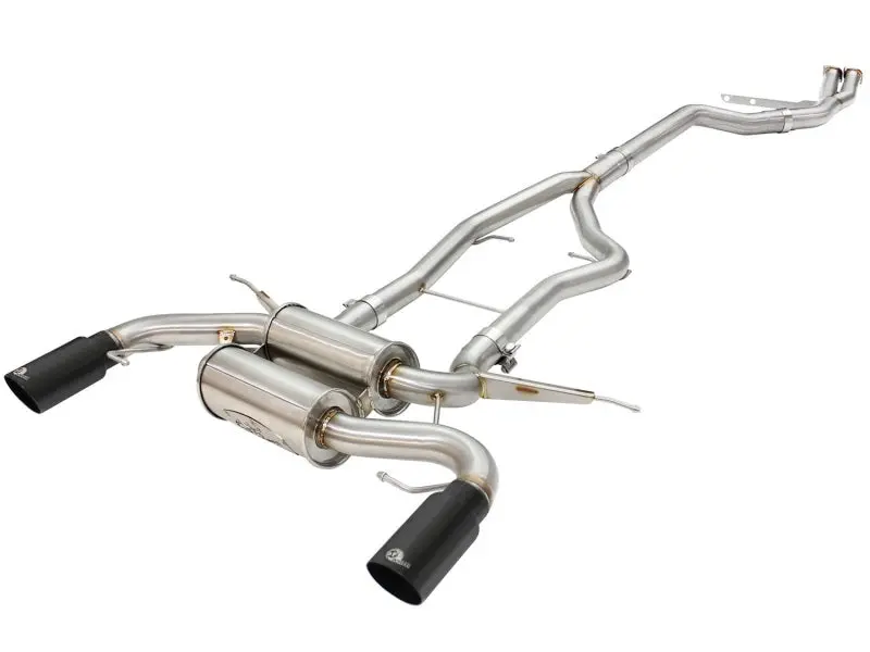Afe Machforce Xp Stainless Steel Cat-Back Exhaust System With Black Tip For 2011–2013 Bmw 335I (E90/E92, 3.0L) 1