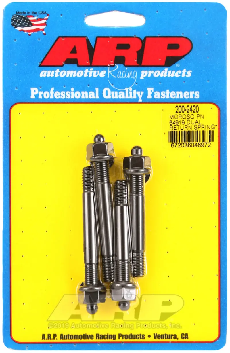 Arp Moroso Dual-Return Carburetor Spring Kit With 1-Inch Spacer Plate And Studs 1