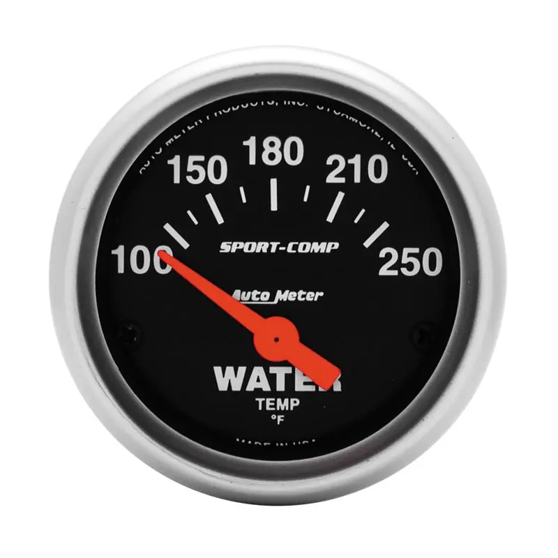 Autometer Sport-Comp 52Mm Electronic Water Temperature Gauge (100–250°F) 1