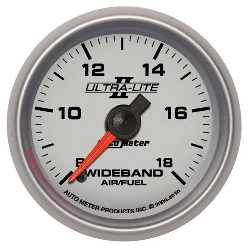 Autometer Ultra-Lite Ii Analog Wideband Afr Gauge – 2-1/16", 8:1 To 18:1 Range With Fse Sensor 1